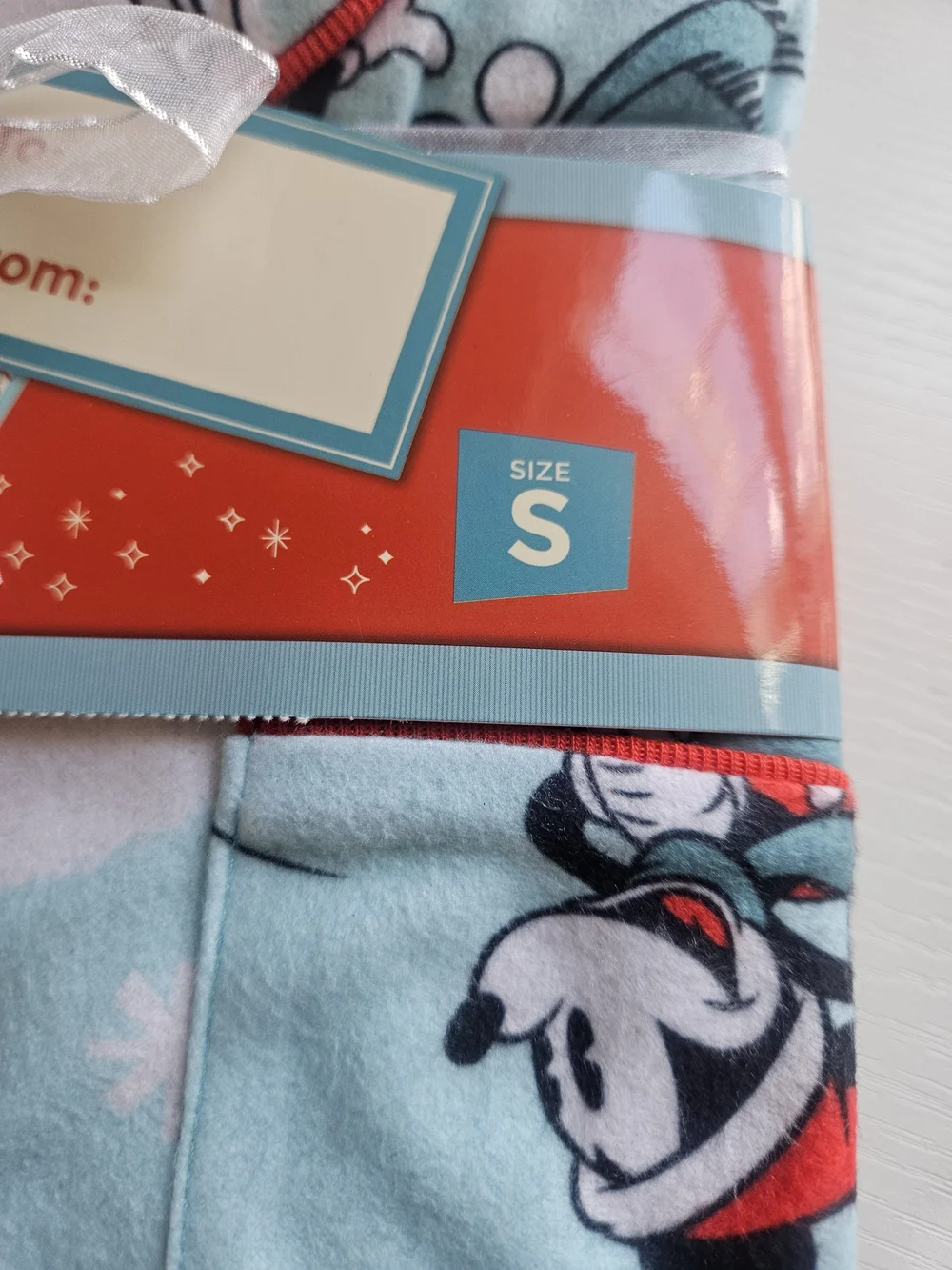 Disney Light Blue Mickey & Friends Fleece 2-Piece Pajama Set with Red Trim - Picture 5 of 6